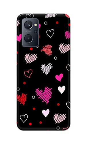 Image of PRINTFIDAA Vibrations of Love Hard Back Cover for Realme 9i Back Cover -(P6) KAT1009