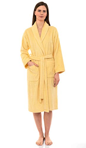 Towelselections Women's Robe, Turkish Cotton Terry Shawl Bathrobe Medium/Large Sunlight #TOP15