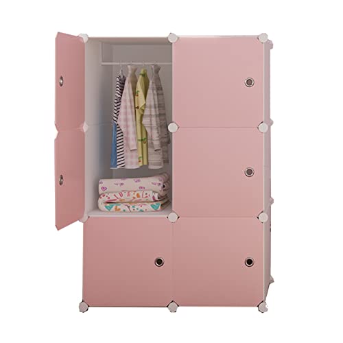 Armario plegable en cubo de 76x37x111 cm con estantes y barra