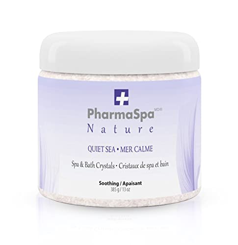 Nature: Spa and Bath Crystals with All-Natural Extracts - 385 g/13 oz – Epsom Bath Salt for Hot Tub Aromatherapy and Relaxation – Gluten Free, Parabens Free, Cruelty Free (Quiet SEA)