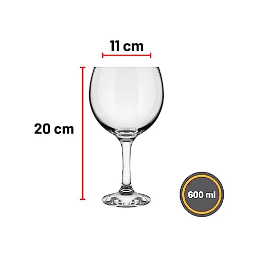 Taça Gin Tônica 600ml - Kit 6 unidades