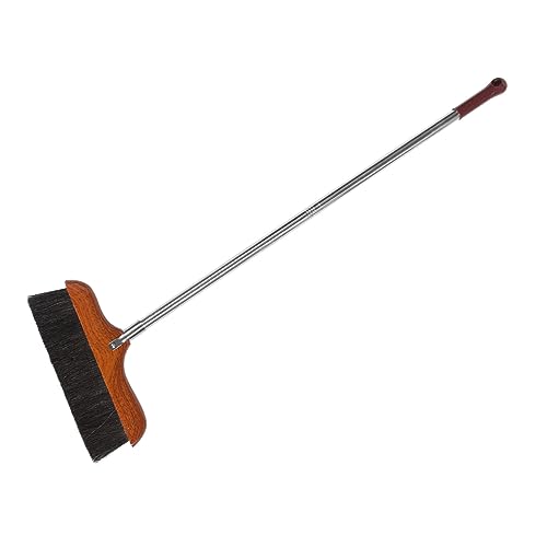 IWOWHERO Multi-Functional Long Handle Cleaning Brush Broom Soft Horsehair for Floor Scrubbing for Home Kitchen Bathroom Yard Driveway