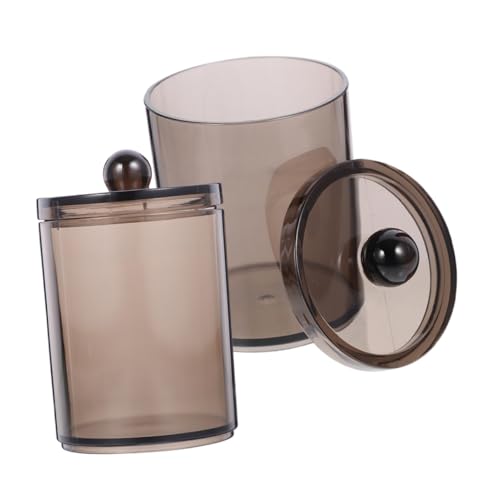 HAPINARY 2pezzi Contenitori Per Cotton Fioc in Dispenser Per Dischetti Barattoli Per Conservazione Con Organizzatori Per Bagni Contenitori Per Bagno