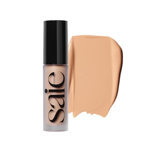 Saie Slip Tint Radiant Cream Concealer & All-Over Face Makeup - Concealer for Dark Circles, Redness & Blemishes - Lightweight Makeup Made with Hydrating Hyaluronic Acid - Shade 9 (0.17 oz)