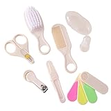 Include tagliaunghie, forbici per unghie, lima per unghie, pinzetta, pettine, pennello, spazzolino da denti a punta delle dita