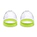 Baby Bottle Caps and Collars Rings Compatible for Comotomo Feeding Bottles,2 Count,Green