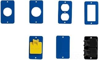 Coverplate 1-Gang, Blue Blank For Portable Outlet Box (6000 Series)