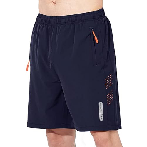 Short Homme Sport respirant anti-humidité avec poches zippées sécurisées