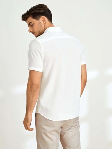 Image of TAGDO Men's Casual Shirt|| Solid Shirt|| Half Sleeve (5160)