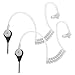 Midland AVPH3 Transparent Security Headsets with PTT/VOX – Wrap Around Design – Lasting Comfort Pair, Black