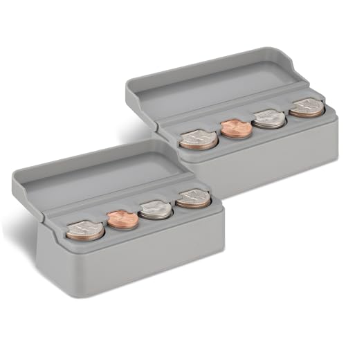 SINGARO Coin Holder for Car, Coin Change Organizer Compatible with