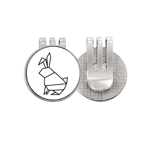 Marqueur de balle de golf Origa Rabbits en émail durable au design épuré