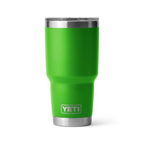 YETI Rambler 30 oz Tumbler, Stainless Steel, Vacuum Insulated with MagSlider Lid, Canopy Green