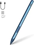 Très résistant : stylet avec 4 096 niveaux de sensibilité à la pression qui permet un flux d'encre naturel grâce à un ajustement dynamique de l'épaisseur du trait et de l'opacité en fonction de la pression et de l'angle d'inclinaison - Idéal pour croquis, noter et annoter des fichiers PDF. La technologie de reconnaissance de la paume permet une prise naturelle de la main pendant l'utilisation. (Remarque : la sensibilité à l'inclinaison et au poids dépend des paramètres de l'application et du pinceau).