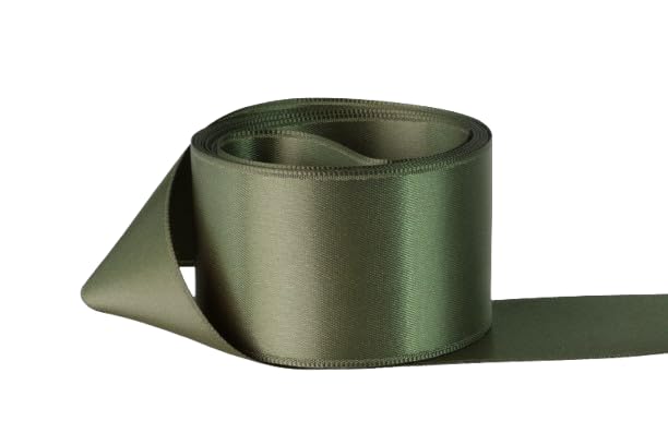 Ribbon Bazaar Double Faced Satin - Premium Gloss Finish - 100% Polyester Ribbon for Gift Wrapping, Crafts, Scrapbooking, Hair Bow, Decorating & More -