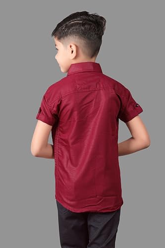 Image of Boy's Regular Fit Cotton Blend Shirts