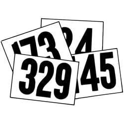 NFHS White Track and Field Competitor Numbers 201-300, 100 Per Set