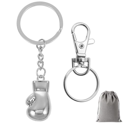 GENSMILE Portachiavi guanti da box come regalo per gli uomini - Portachiavi da box per gli amanti del boxe, Mini pendente portachiavi guanti da box, Souvenir per i fan del boxe, fitness e culturismo