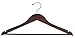 Walnut & Chrome Flat Suit Hanger (Petite Size) [ Bundle of 50 ]