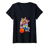 Photo Gallery donna dabbing unicorno svezia pallacanestro svedese basket sport maglietta con collo a v Photo Gallery donna dabbing unicorno svezia pallacanestro svedese basket sport maglietta con collo a v