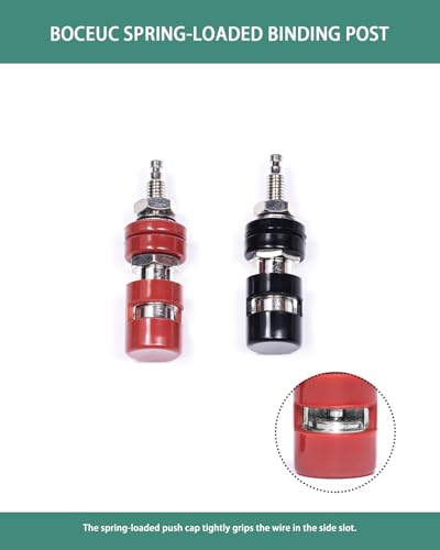 Conector binding post con tapa y aro impermeable, 2 unidades miniatura 2