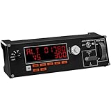 Logitech G Saitek Pro Flight マルチパネル プロフェッショナルオートパイロットコントローラー LCDディスプレイ オートパイロット 専用コントロール USB PC ブラック