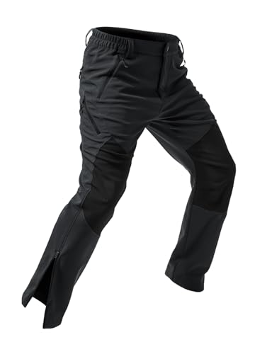 Moosehill Mens-Snow-Ski-Pants-Fleece-Lined-Pants Waterproof Winter Snowboard...