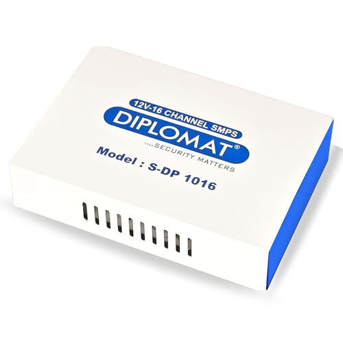 Image of ELOVE 16 Channel CCTV SMPS Power Supply Adapter | 12V DC Multi Port Power Box for Up to 16 Security Cameras | Bullet & Dome Camera Power Supply for CCTV System, Indoor & Outdoor Use