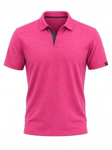 Image of Status Quo Men's Polo T-Shirt | Rich Cotton Blend | Slim Fit | All Day Comfort | Contrast Inner Placket | Polo Collar
