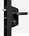 LOCINOX Negro LAKZ P1 Cerradura económica para puertas de jardín con SMKLQF2...