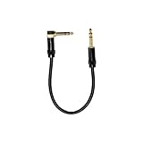 Audio 2000s E26101 1/4' TRS Right Angle to 1/4' TRS 1 Feet Cable