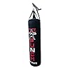 Generic PGS Punching Bag Heavy Home Gym Exercise Equipment for Muay Thai MMA Boxing Training Fitness Workout Kickboxing for Hanging Stand – Unfilled (Full Black, 4FT)