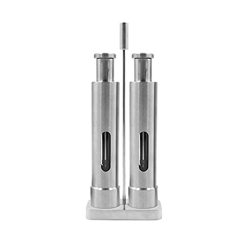Moulins à poivre Moulin à poivre - Ensemble de moulins à sel et à poivre Mini moulin à pousser avec support, sont rechargeables (inoxydable) Moulin à sel et à poivre