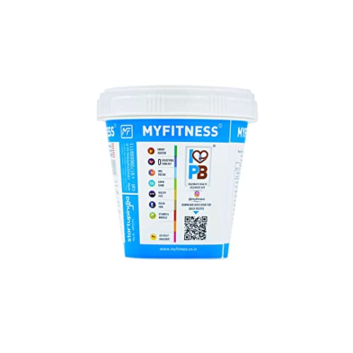 MYFITNESS Original Classic Peanut Butter Crunchy 227g | 25g Protein to Boost Energy | Tasty & Healthy Nut Butter Spread | Vegan | Cholesterol Free, Gluten Free | Zero Trans Fat | Peanut Butter Crunchy