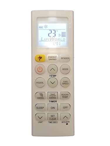 Image of LipiWorld 36A AC Remote Control with Display Light Mosquito Function (Old Remote Exactly Same Remote Will Only Work) Compatible for LG AC Remote with Backlight