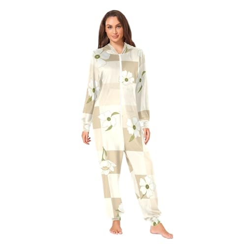 Combinaison pyjama polaire contre le froid pour adulte