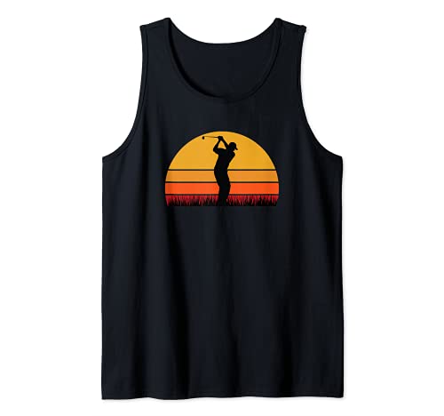 Golf Golfing Golfer Golfer Golf Player - Retired Course Club Tank Top, Black