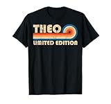 THEO Retro 70s 80s Sunset Stripe T-Shirt