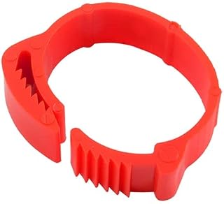 HUFFA Anillos Ajustables for Patas de Aves de Corral, 100 Uds., 6 Colores, diámetro Interior, tamaño 2~2,4 cm, Anillos for Patas retráctiles Flexibles for Aves de Corral (Color : Rojo)
