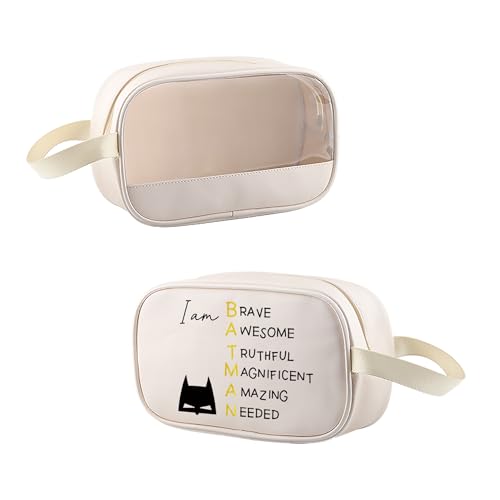 MEIKIUP Bat Movie Inspired Gifts for Fan Bat Character Makeup Cosmetic Bag Bat Lover Gift for Women (BRAVE CMB)