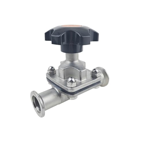 Válvula de vacío KF16 manual en acero inoxidable 304 con brida de abrazadera 2