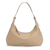 Montana West Shoulder Purses for Women Crescent Hobo Bags Vegan Leather Soft Trendy Purses Tan MWC-274TN