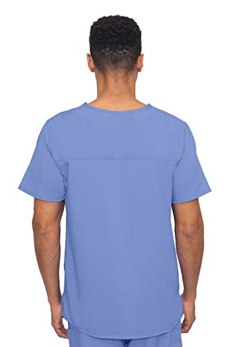 Healing Hands Scrubs For Men Top Blue Label One Pocket Men's Scrub Top Lightweight Fabric 2223 James Ceil L #TOP1