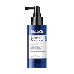 L’Oréal Professionnel, Versterkend Haargroeiserum, Voor Dunner Wordend Haar, Stimuleert de Haargroei en Verbetert de Haardensiteit, Met Stemoxydine en Resveratrol, Serioxyl Advanced, 90ml