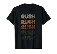 This Love Heart Rush Tee Grunge Vintage Style Black Rush design is a perfect gift to your friends and families who calls Rush or Rush is the one who is important in their life. It is a perfect gift to express your love and respect to your friends and...