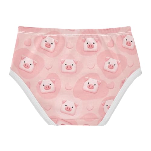 Joisal Cute Pig Heart Pink Girls Underwear Toddlers 2t Cotton Panties Little Girl Personalized Kids Undies Briefs2