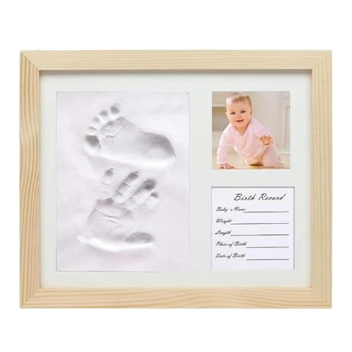 Kit fai da te per la crescita del bambino, set di impronte di mani e piedi, regalo di compleanno per bambini, cornice per foto con stampa di zampe di animali domestici