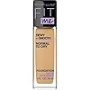 Maybelline Fit Me Dewy + Smooth Liquid Foundation Makeup, Natural Beige, 1 Count (Packaging May Vary)