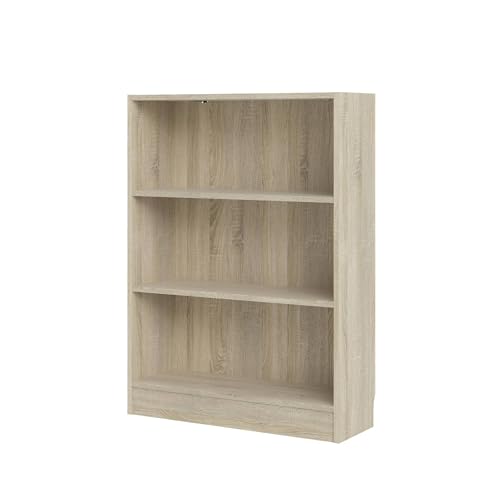 Librería estantería para libros de madera Turia con acabado exclusivo roble patinado 8
