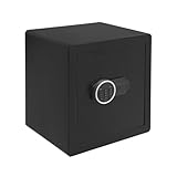Safe Tresor Stahlbox Wertbox Schließbox Sicherheitsbox Aufbewahrungsbox für Büro Zuhause 36 x 30 x 40 cm Wandmontage Freistehend Passwort Schlüssel 12.35 kg Schwarz